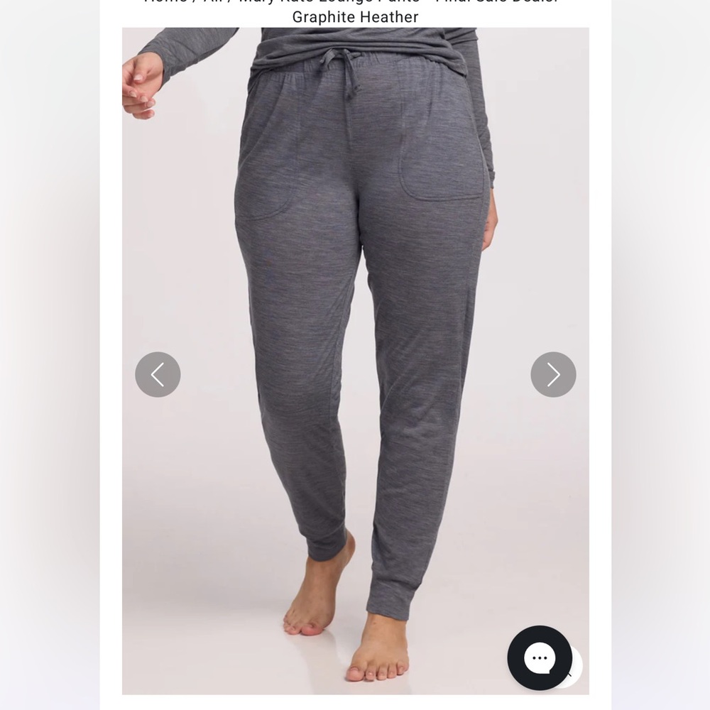 NEW WoolX Mary Kate Lounge Pants - Graphite Heather - 3X